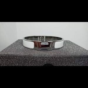 Hermès Palladium Clic H Bracelet